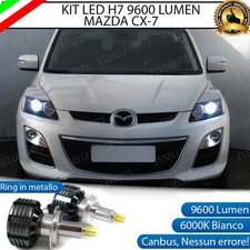 KIT ANABBAGLIANTI LED MAZDA CX-7 CX 7 LED H7 6000K 9600 LUMEN BIANCO