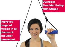 Overdoor Shoulder Pulley With Strap Improves range of shoulder movemen