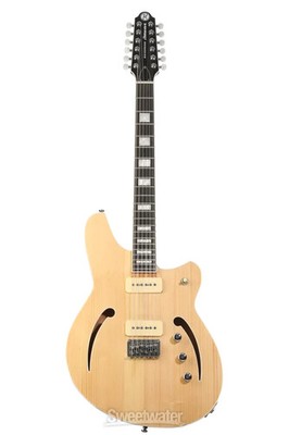 Reverend Airwave 12-string Electric Guitar - Natural