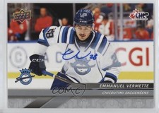 2024-25 Upper Deck CHL Auto Emmanuel Vermette #9 Auto l5j