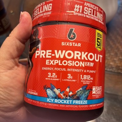 Six Star Pro Nutrition Pre-Workout Powder Explosion 2.0 Electrolyte Matrix, Icy