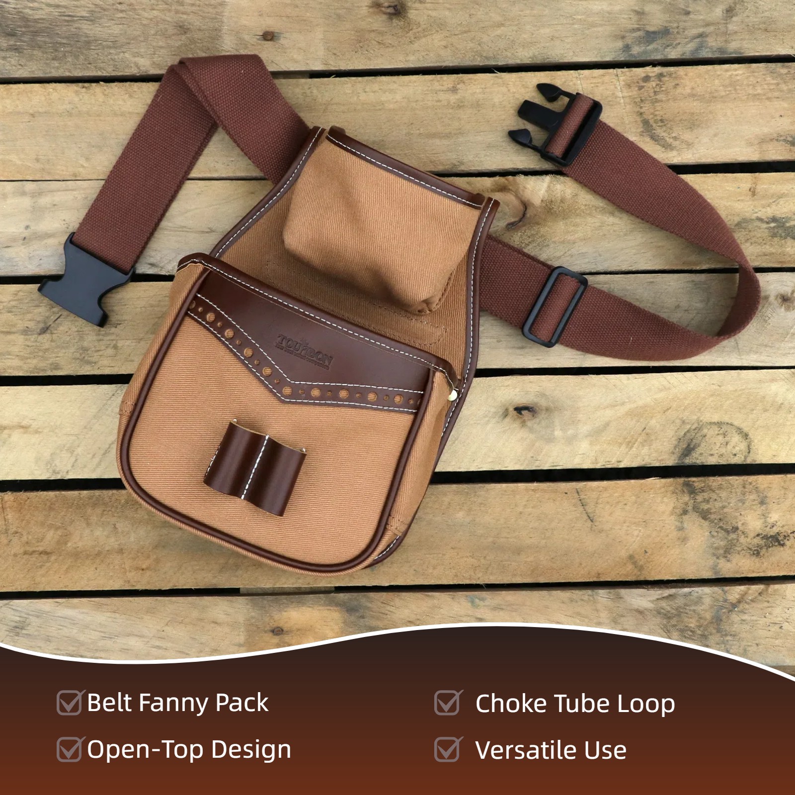Skeet Trap Shooting Ammo Case Belt Carrier Bag Spent Shell Carry Pouch-TOURBON