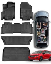Car Floor Mats for Honda Odyssey: 2018-2026 Cargo Liner, Mini Passenger Van A...