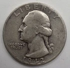 *SILVER* 1942-S  Washington Quarter - 90% Silver