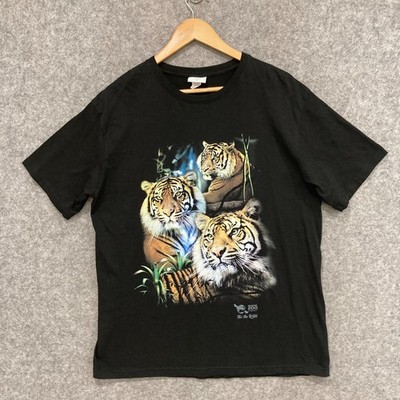 Taronga Zoo T-Shirt Womens Size Large Black Short Sleeve Cotton Crew 33019