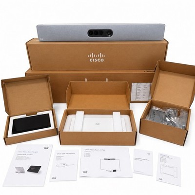 NEW Cisco CS-KITPLUS-K9 Webex Room Kit Plus Video Conferencing System Complete