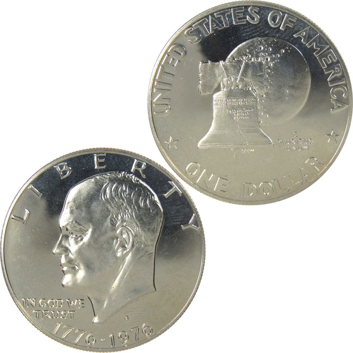 エベレスター1 1976 S Type 1 Eisenhower Bicentennial Dollar Choice Proof Clad IKE