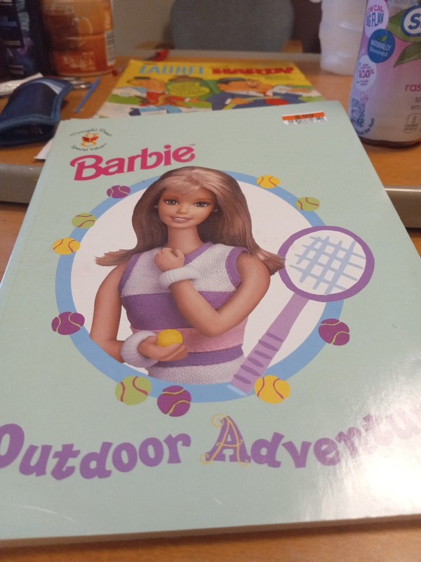 Vintage 1998 Mattel Barbie Outdoor Adventure Coloring Book