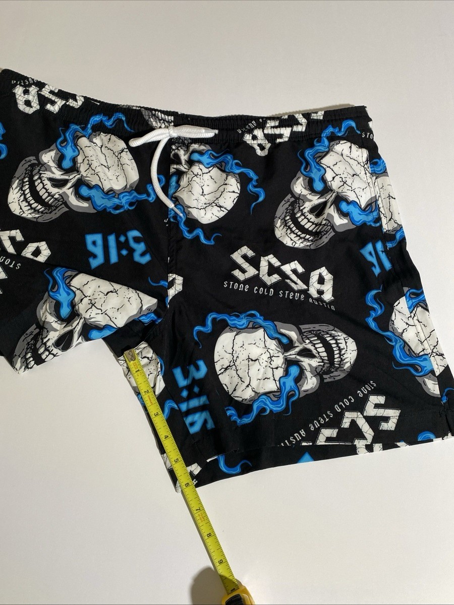 WWE Legends Stone Cold Steve Austin Flaming Skull Board Swim