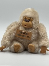 Vintage 1977 Russ Gorilla Monkey BEWARE GONGA LOVES YOU Thumb Sucking Plush