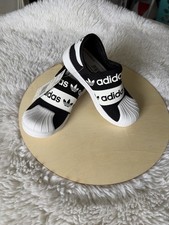 adidas Superstar SMR 360 Unisex Kids Slip-On Sneakers Black/White Sz 9.5