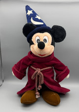 Disney Mickey Mouse Sorcerer's Apprentice Soft Plush Fantasia Robe Hat 16"