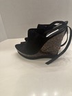 Diane von Furstenberg Women's Black And Cheeta Wedges Size 38.5 — photo 5