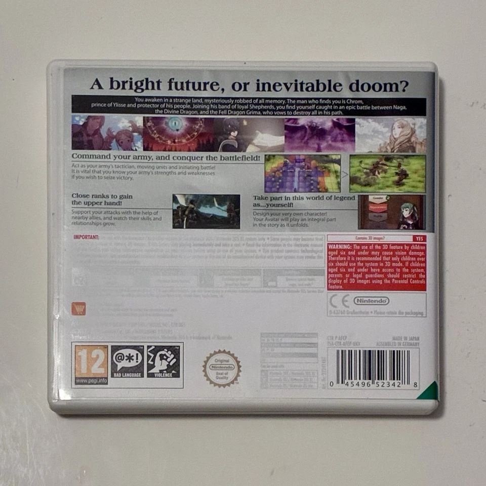 Fire Emblem Awakening Nintendo 3DS PAL With Manual VGC - Working and Tested - Image 2 of 3