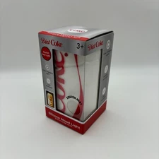 Diet Coke LED Light Up Squishy Silicone Mood Light, Grey Soda Can Table Decor