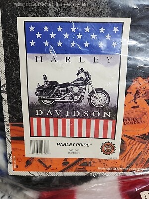 Harley Davidson Official Throw Blanket 60” x 50” Long Bike