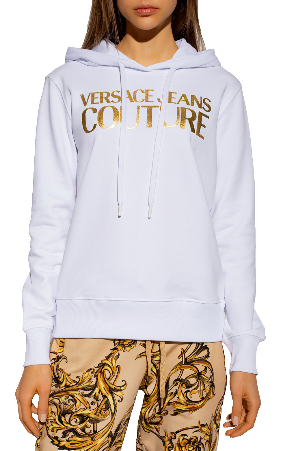 Versace Jeans Couture Hoodie Foil Logo Pullover Sweater XS