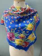 Foulard Vintage Jim Thompson - 100% Coton, Dimensions 46x47 Cm - Couleur Orange, Style Bandana/carré - Occasion