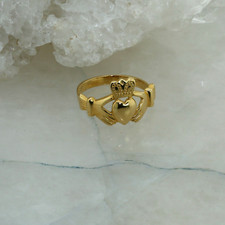 14K Yellow Gold Claddagh Ring, size, 8.5  