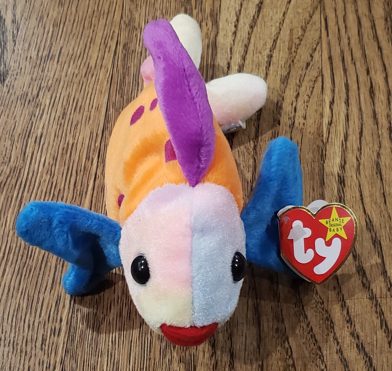 Vintage 1999 Lips TY Beanie Baby Retired Rare with Errors Holographic