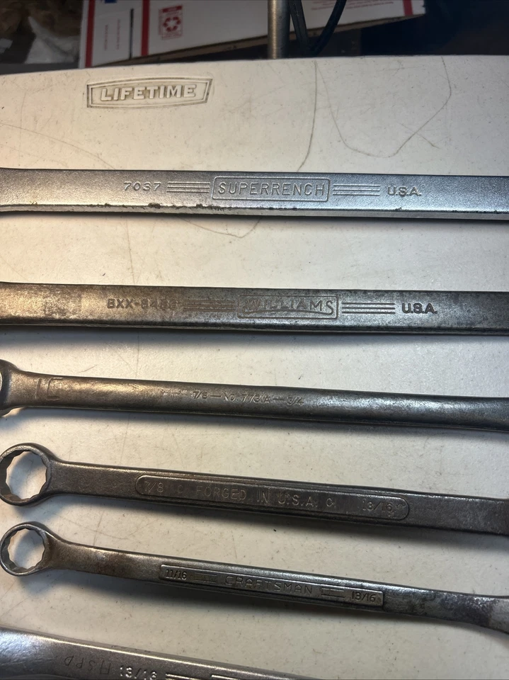 WILLIAMS/CRAFTSMAN & More - Lote de 8 llaves de caja, 12pt, ver fotos para tamaños Foto 4 de 4