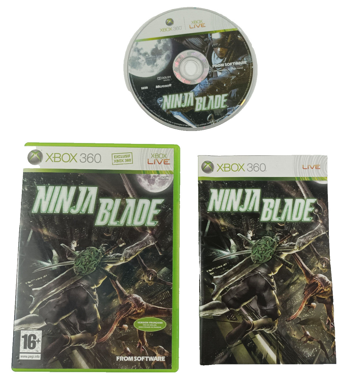 Jeu XBOX 360 VF  Ninja Blade Complet  Envoi rapide et suivi