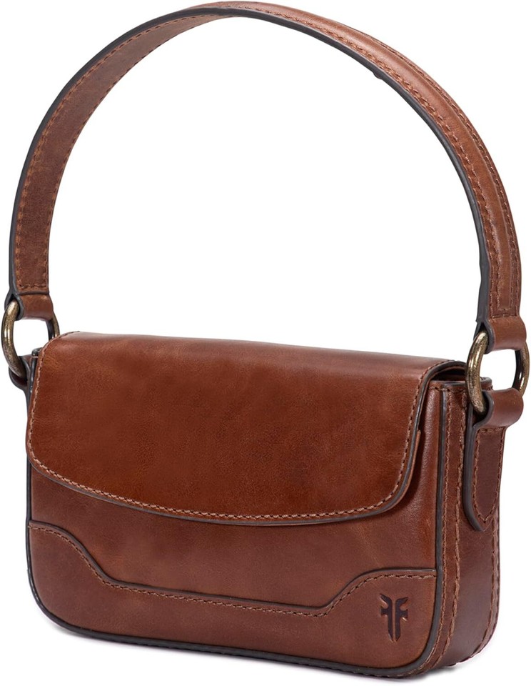 Frye Women's Melissa Mini Flap Crossbody Bag - Cognac Leather, One Size
