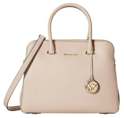 michael kors houston double zip crossgrain leather satchel