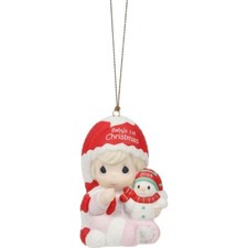 Baby  s First Christmas 2024 Dated Girl Ornament