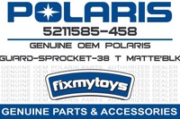5211585-458 Polaris Guard-sprocket-38 T Matte'blk on sale 5211585-458 Polaris Guard-sprocket-38 T Matte'blk on sale