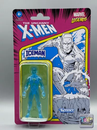 Figura retro de X-Men de Marvel Legends Iceman de 3,75 pulgadas KENNER / Hasbro 2021