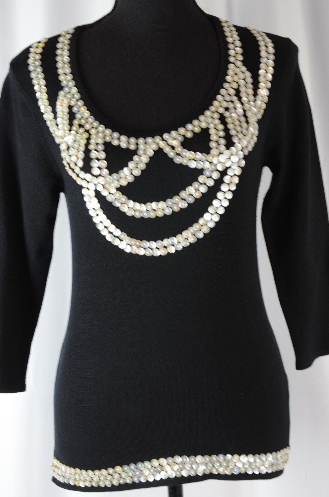 Cache Women's Pullover Blouse Size Medium Silk Bl… - image 1