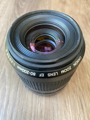 Canon Zoom EF 80-200mm f/4.5-5.6 II Lens made in JAPAN | eBay