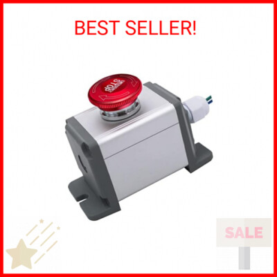 mxuteuk 22mm Stainless Steel Metal Latching Emergency Stop Push Button Switch Wa