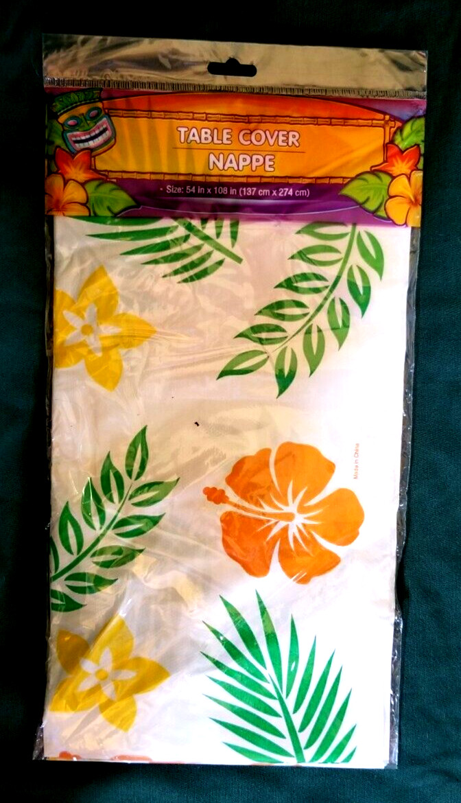 54&rdquo; X 108&rdquo; Hawaiin Flower Floral Tiki Bar Outdoor Beach 
