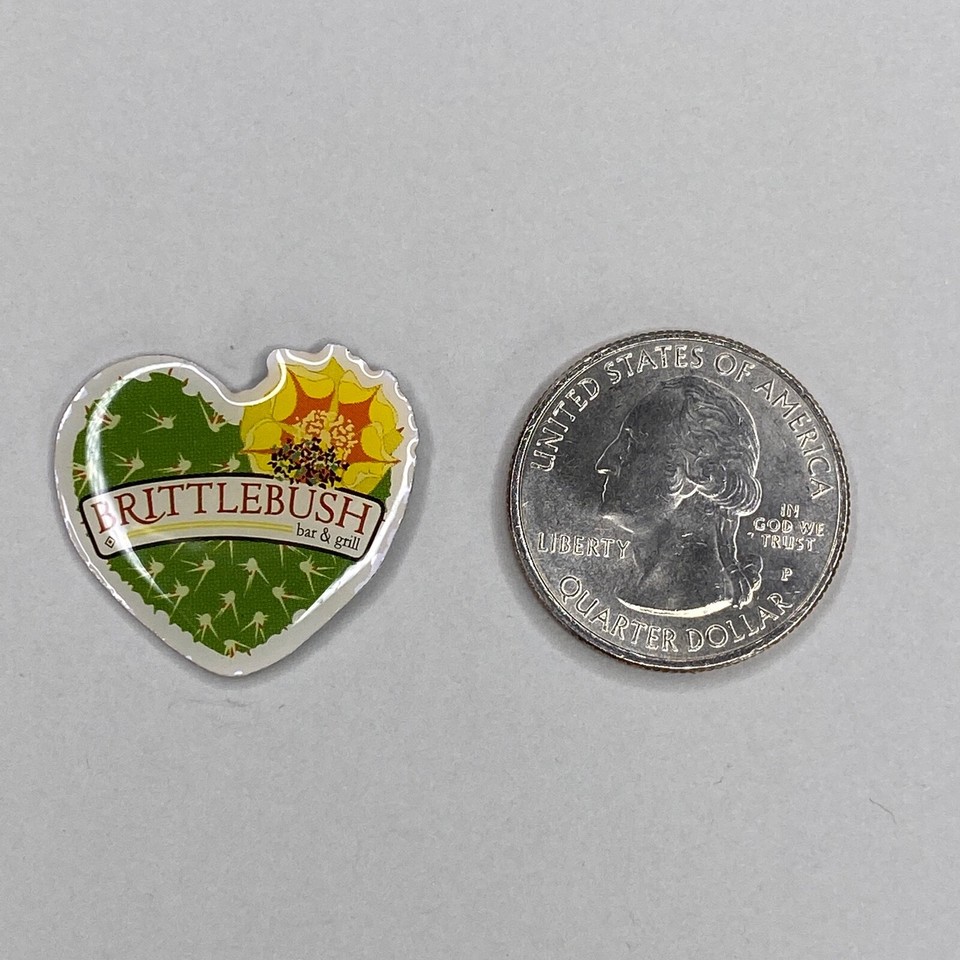 Brittlebush Bar & Grill Scottsdale Arizona Heart Shaped Souvenir Lapel Pin eBay