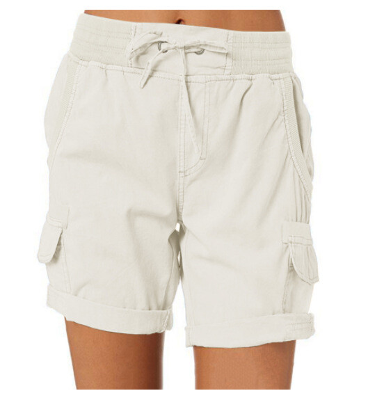 Shorts Women's Pants Casual Pants Cotton Hemp Shorts Thin Style Word Loose