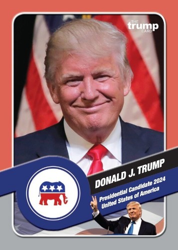 Carta Collezionabile Donald Trump 2024 - 47° Presidente USA - Make America Great Again - 2