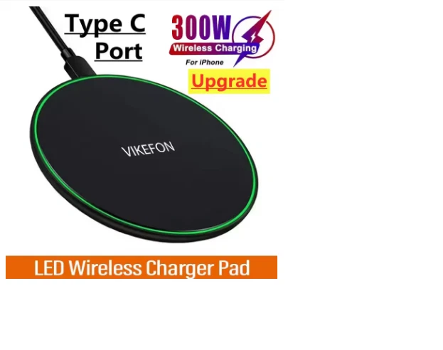 Akku Ladegerät Induktiv Ladestation QI Samsung Apple Xiaomi Huawei Sony Charger - Bild 4 von 4