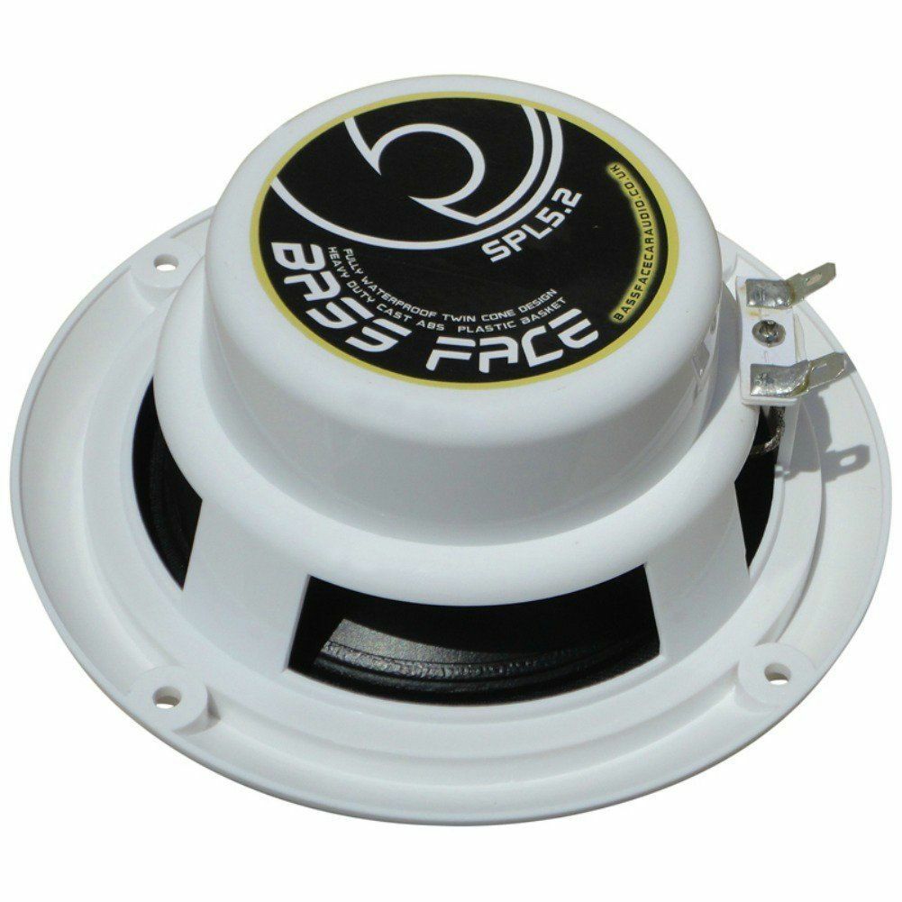 2 BASS FACE SPL5.2 diffusori impermeabili marini bianchi da 13,00 cm 5" diametro - 3