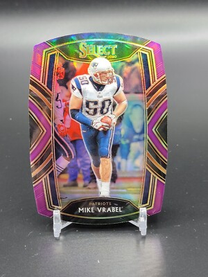 2020 Select #235 Mike Vrabel Purple Die-Cut Prizm Club Level Patriots (JP)