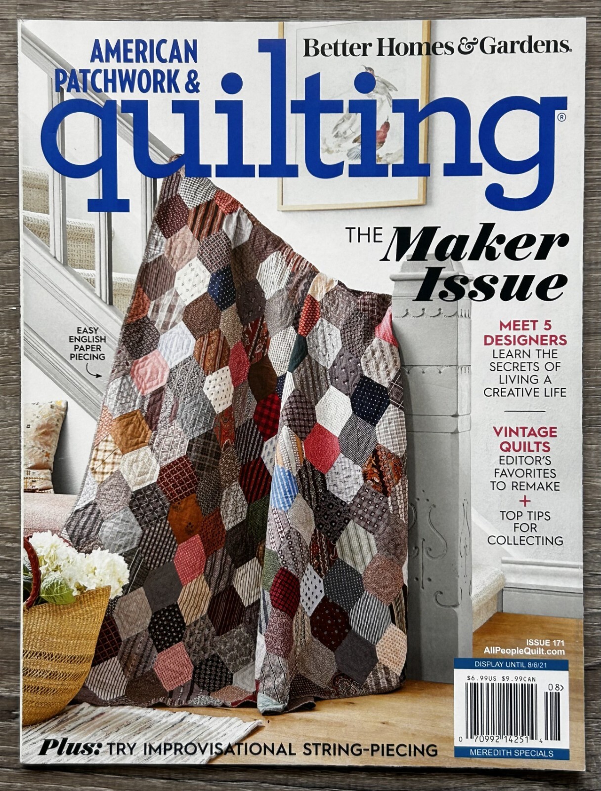 Better Homes Gardens American Patchwork Quilting August 2021 Maker Issue-image