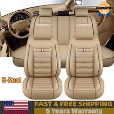 For Hyundai Car Seat Cover 5 Seat Full Set Leather Waterproof Front Rear Cushion
