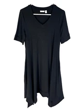 LOGO Lounge by Lori Goldstein DRESS Handkerchief Hem S Coastal Minimalist NEW