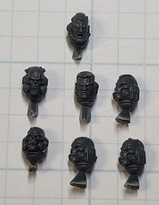 Warhammer 40k Space Marine Bits Primaris Reiver Bare Skull Heads w Sgt x7 Set