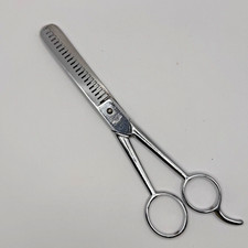 Vintage Hot Drop Forged Steel Hair Thinning Barber Shears Scissor Italy 7  Used