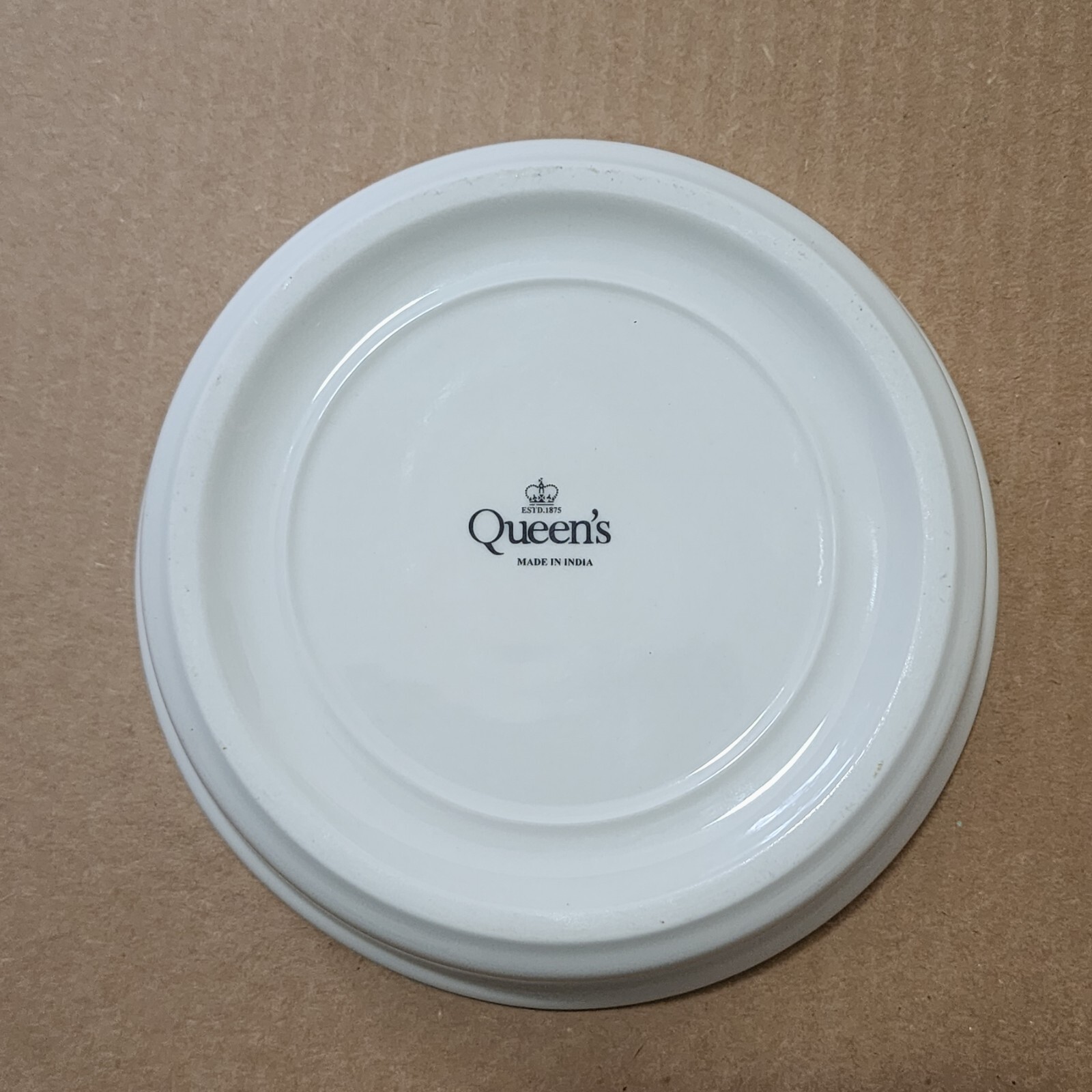 Queen's Porcelain Plate and Bowl Set for Boys White Blue Boys' Toys Pattern