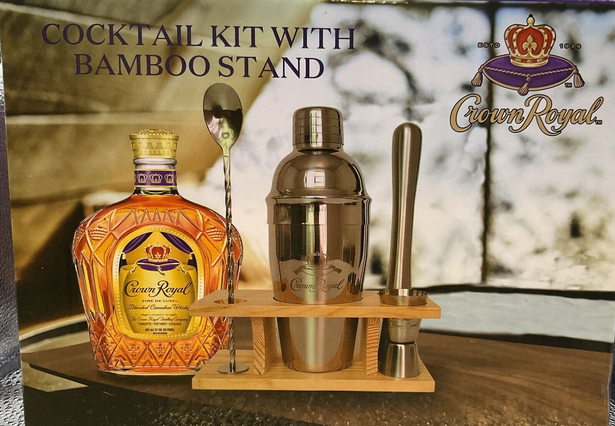 Crown Royal Cocktail Kit With Bamboo Stand | eBay