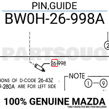 Mazda BW0H-26-998A Disc Brake Caliper Guide Pin 