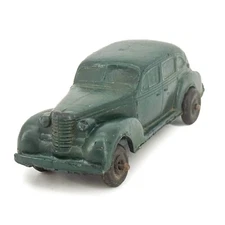 1938 AUBURN Rubber Corp. Oldsmobile Six Sedan Toys DARK Green Original NICE!